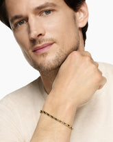 Streamline® Faceted Chain Bracelet in 18K Yellow Gold with Forged Carbon, 4.3mm
